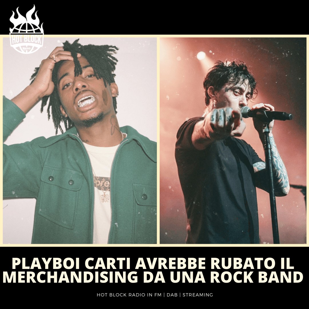 Playboi Carti avrebbe rubato il Merchandisign da una Rock band