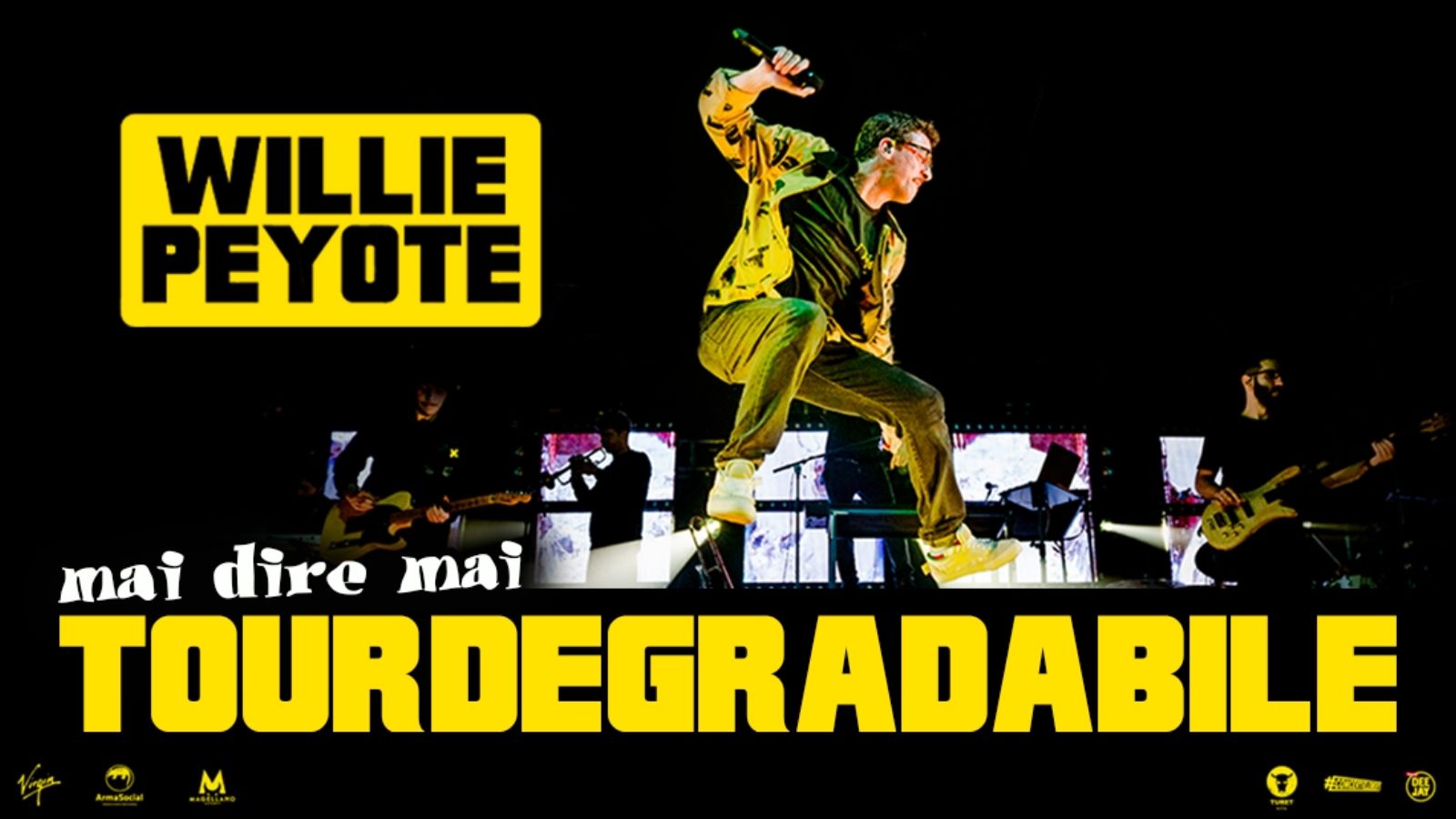 Si aggiungono nuove date al Mai dire mai tour degradabile di Willie Peyote