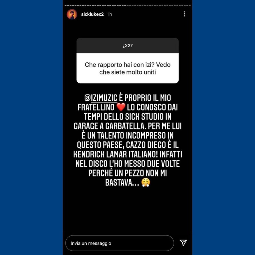 sick luke dice che izi è il kendrick lamar italiano