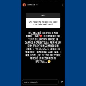 sick luke dice che izi è il kendrick lamar italiano