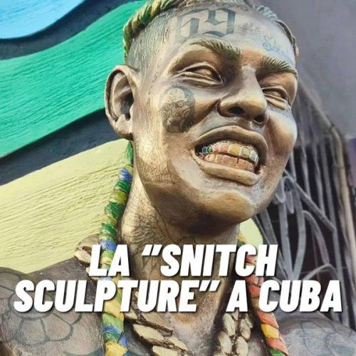 Statua in bronzo di Tekashi 6ix9ine a Pinar del Río, Cuba